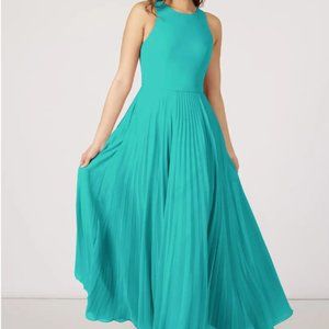 NWT Azazie Lindie Maxi Dress in Color Spa